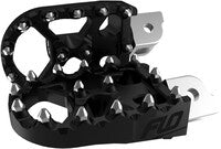 FLO MOTORSPORTS MOTO STYLE FOOTPEG SET BLACK M8 SOFTAIL